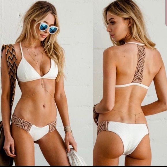 Other - Boho inspired rochet bathing suit white S M L